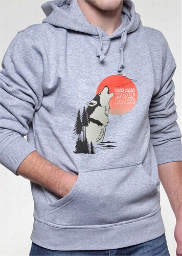 Hang C~ing - One Man Wolf Pack Adult Hoodie