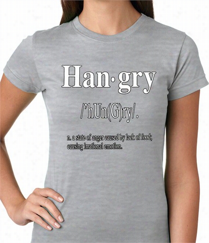 Hangry Definition Lladiies T-shrit