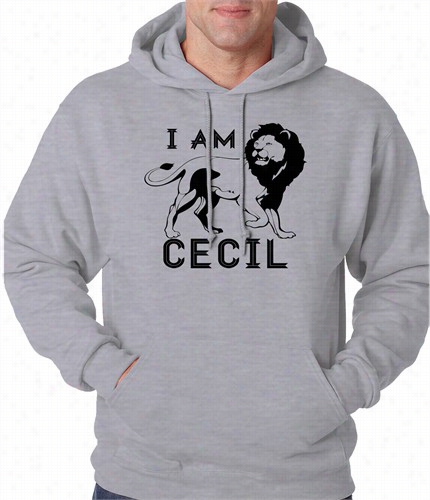 I Am Cecil The Lion - Justice For Cecil Adult Hoodie