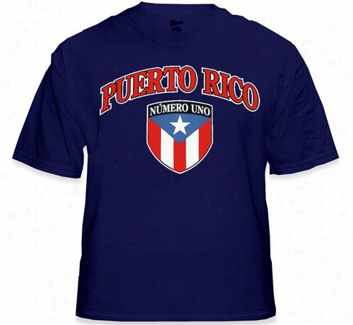 International Soccer Shirts - Puerto Rico Crestt T-shirt (mens)