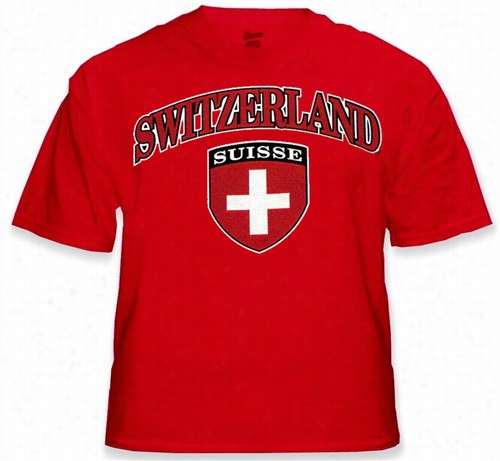 Interational Soccer Shirts - Switzerland Crest T-shirt (mens)