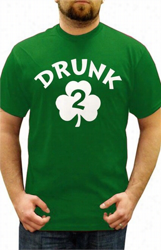 Irish Shhamrpck Drunk Men's T-shirt (kelly Green)