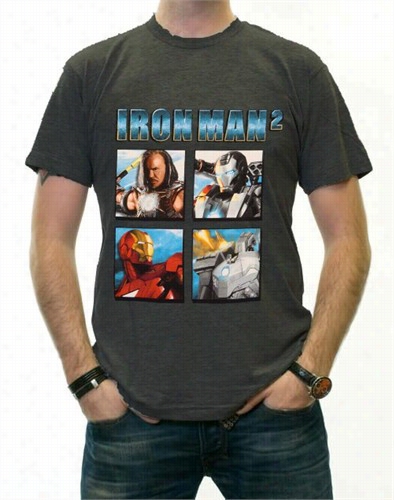 Ironman 2 &quot;four Blox&quot; T-shirt