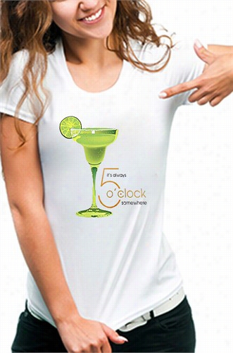 It's Always 5 O'clock Somewhere Margarita Girls T-shirt