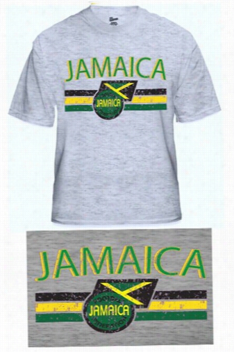Jamaica Vintage Shield International Mens T-shirt