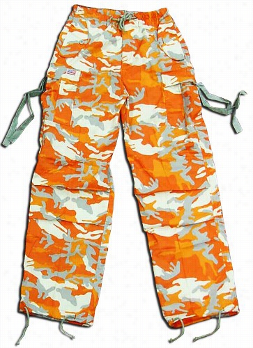 Kids Unisex Basic Ufo Pants (orage Camo)