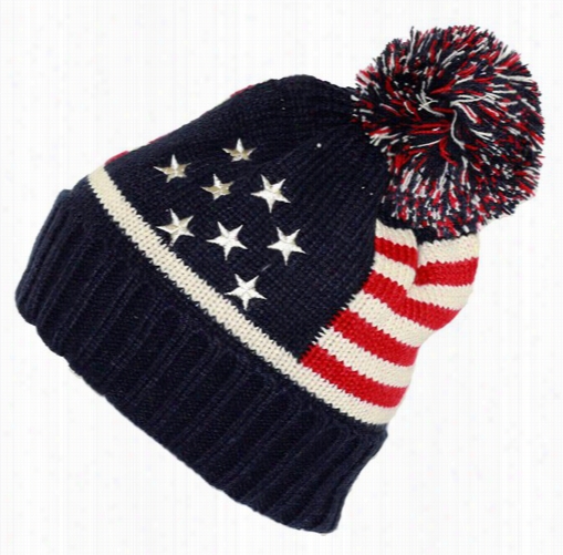 Knit American Pall Pom-pom Beanie