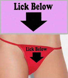 Lick Below Thong