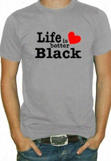 Liife Is Grow Black T-shirt