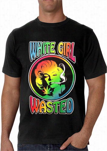 Marliyn Monroe - White Girl Wasted Menn's T-shirt