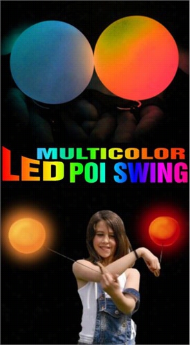 Multicolor Led Raver Poi Swings (sol D Individually)