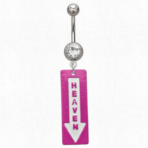 Navel Body Jewelry - Heaven Rhinestone Dangle Belly Buttton Tingle