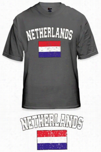 Netherlands Vint Age Flag Internati Onal Mens T-sh Irt