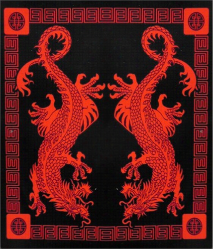 Oriental T Win Dragon Tapeestry