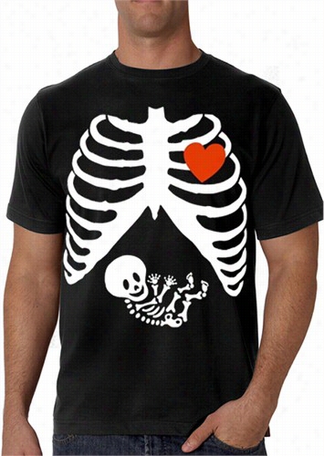 Pregnant Skeleotn Men's T-shirt