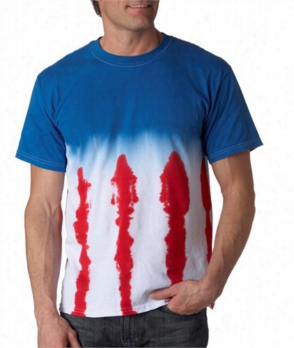 Premium Hand Made  Tie Dye T-shiirts - American Patriot