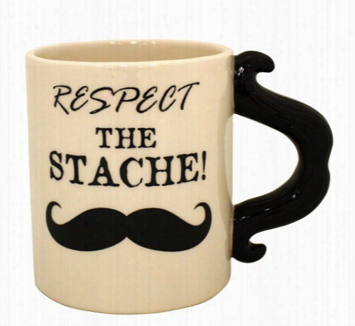 Respect The Stache Huge 16oz Coffee Mug