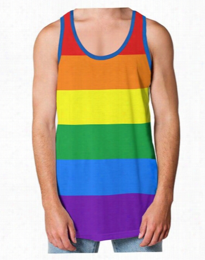 Striped Rainbow Tank Top