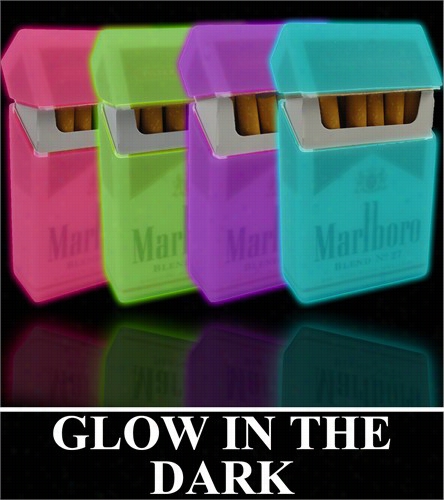 Super Glow In The  Dark Cigarette Case ( Reuglar Size & 100's )