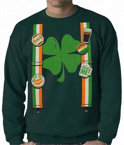 Braces With Hop-trefoil Irish Costumecrewneck