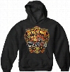 Biker Hoodie - &quot;Ass Gas Or Grass&quot; Motorcycle Sweatshirt (Black)