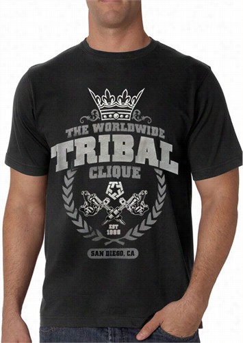 Tribal Gear &quot;collegic Gun S&suot; Men's T-shirt (black)