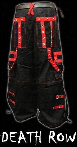 Tripp Nyc &quot;ne Wdeath Row&quot; Bondage Pants (black/red)