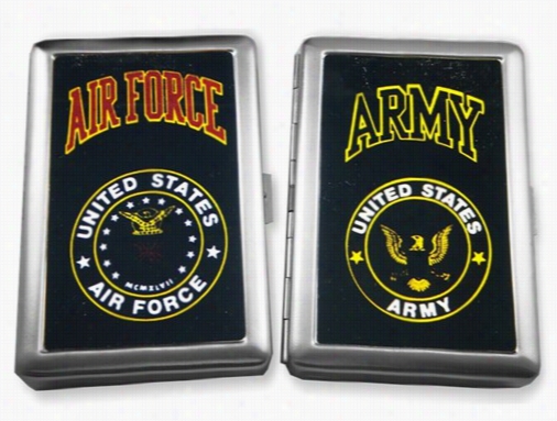 Us Military Badges Of Office Cigarette Cases (for Regular Sizze & 100's)