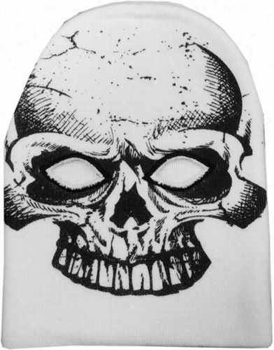 White Skull Costume Ski Mask