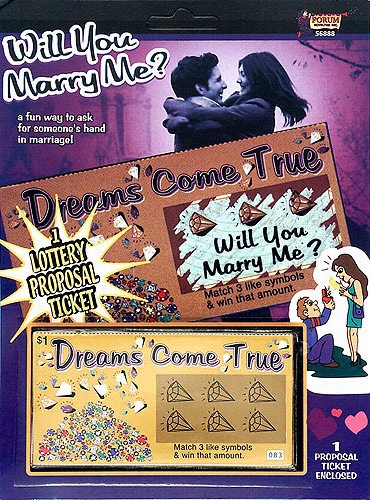 Will You Marry Me Scratch Off Ticket