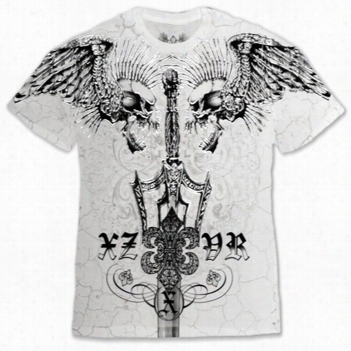 Xzaver Da Grind &quot;screaming Skulls&quot; T-shirt (white)