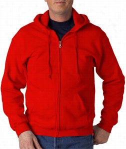 Zip Up Hooded Sweatshirt : :: Premium Hoodie With Zipper (red)