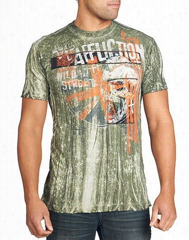 Grief -shirt - Affliction Wild In The Streets Crewneck T- Shirt