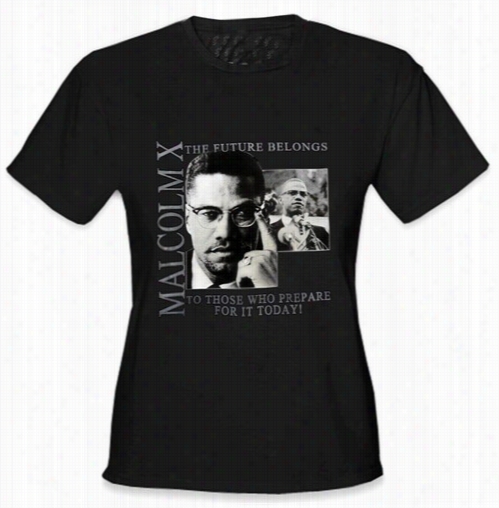 African Ameicqn Heroes - Malcolm X Girl's T-shirt