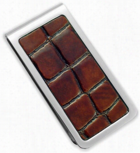 Alligator Patterj Money Clip