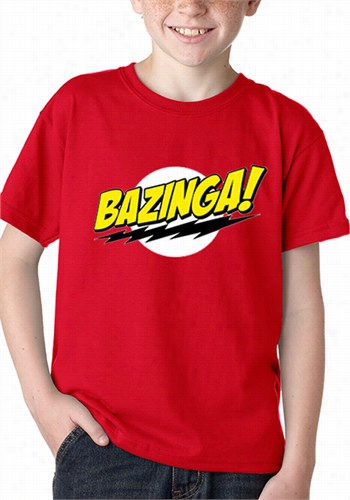 Bazinga Kid 's T Shhirt Distended Bang Theory