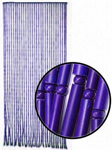 Beaded Curtains - Purple Bamboo Door Beads