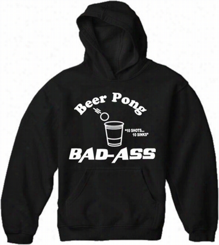 Beer Pong Bad Asx Adult Hoodie