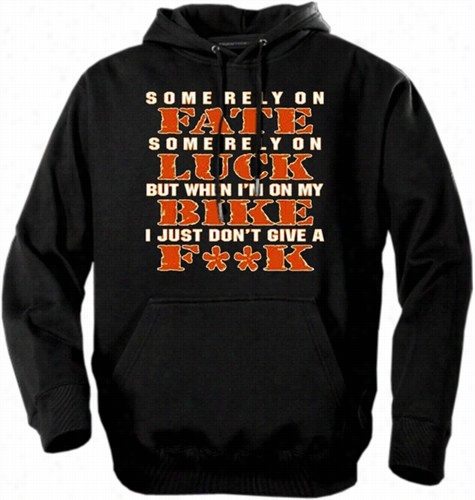 Biker Hoodies - &quot;fate & Luck&quot; Biker Hoodie