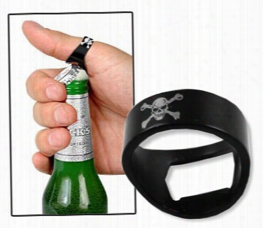 Dismal Skull Beer Bottle Poener Ring