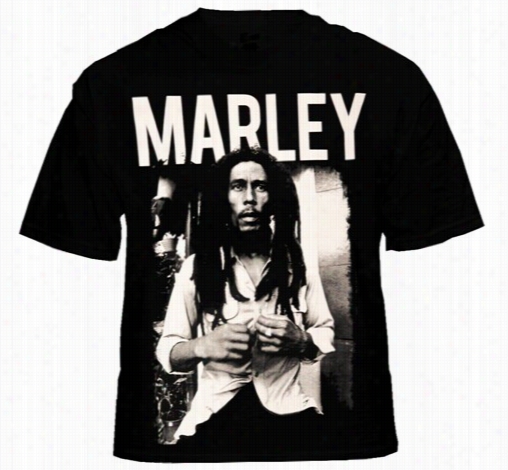 Bob Marley &apm;quot;black & White&quot; Men's T-shirt