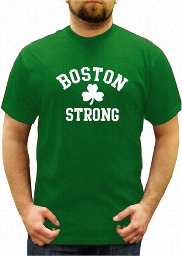 Boston Strong Iish Shamrock Men's T-shirt