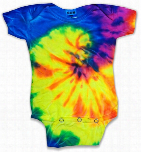 Bright Spirl Tiee Dye Onesies For Infants