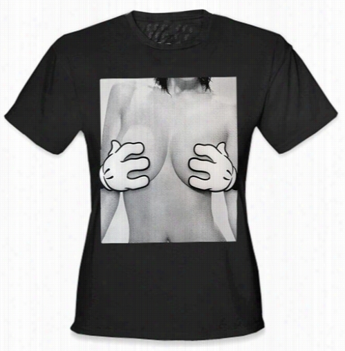 Cartoonn Hands Getting A Feel Girl's T-s Hirt