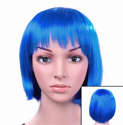 Colored Wigs - Turquoise Colored Wig