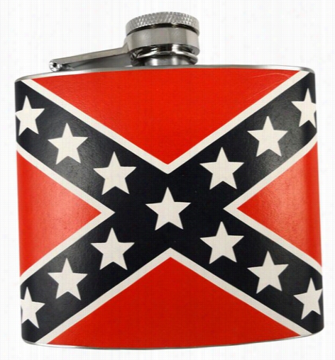 Confederate Rebel Flag 5oz Flask