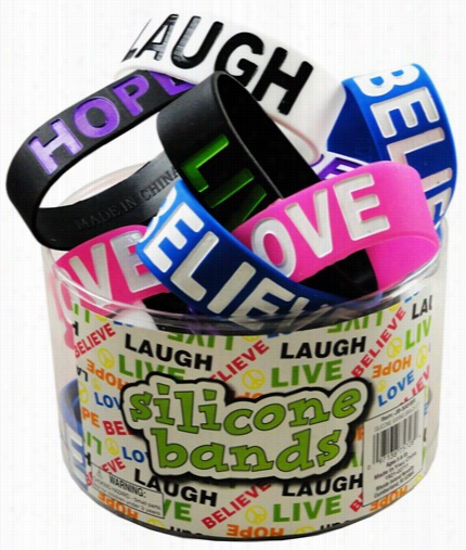 Designer Rubber Saying Silicone Bands