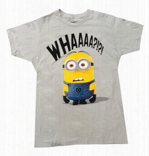 Despicable Me Whaaaa?!?! Men's T-shirt (grey)