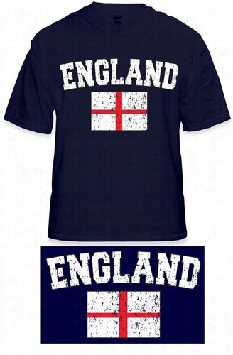 England Vintage Flag International Mens T-shirt