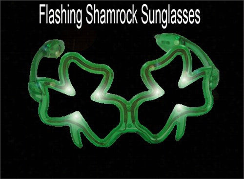 Flashing Shamrock Sunglasses